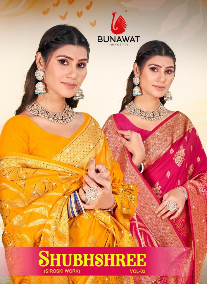 Shubhshree Vol-2 By Bunawat Latest Designer Wedding Wear Silk Sarees Collection