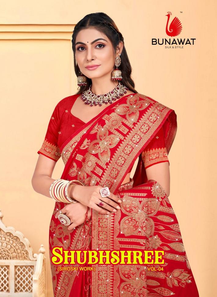 Shubhshree Vol-4 By Bunawat Latest Designer Silk Sarees Collection