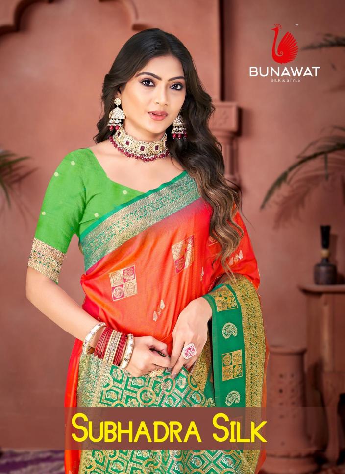 Subhadra Silk By Bunawat Festival Wear New Designer Silk Sarees Collection