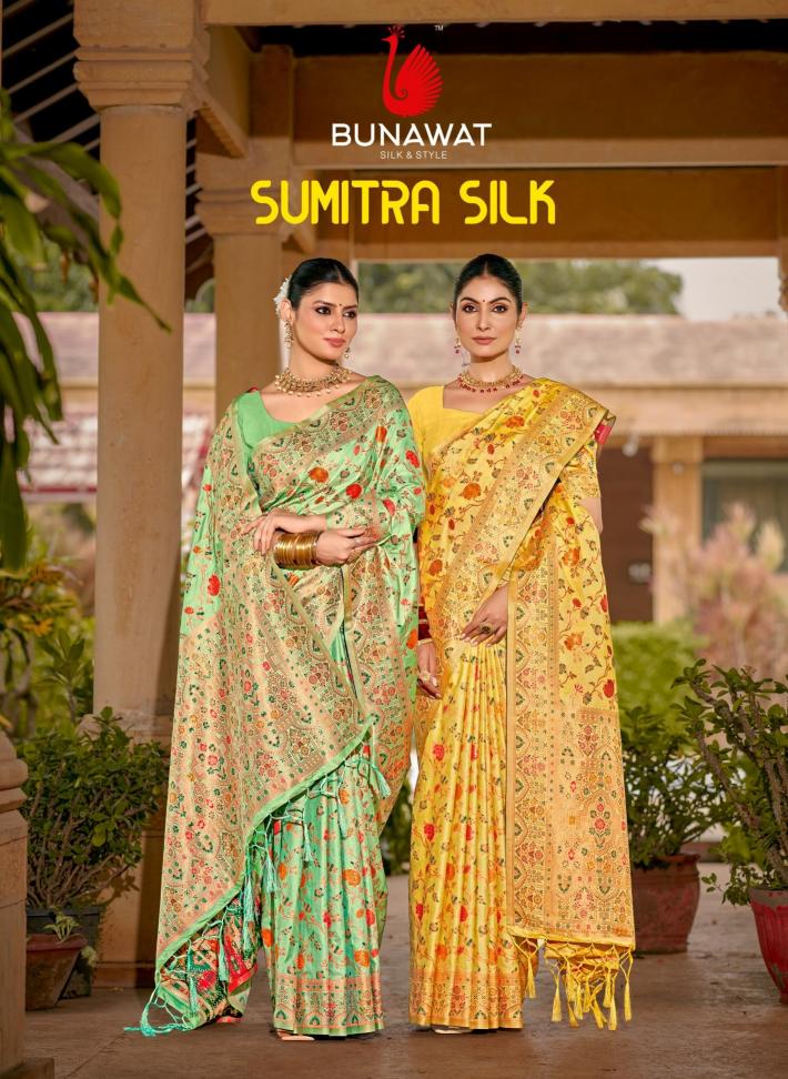 Sumitra Silk By Bunawat Latest Designer Fancy Silk Sarees Collection