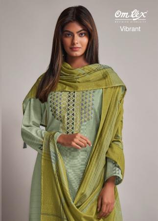 omtex vibrant cotton comfortable unstitch 3pcs dress