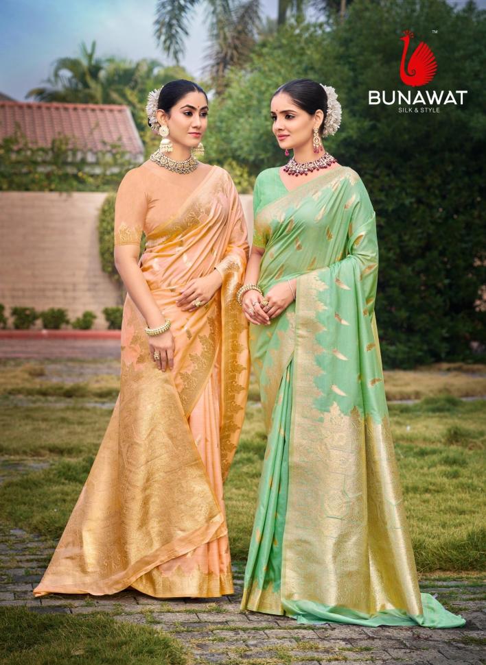 Anuprabha Silk By Bunawat Party Wear New Designer Silk Sarees Collection