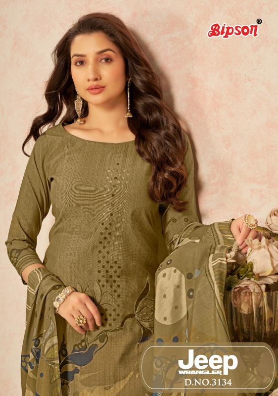 bipson prints jeep wranglar 3134 roman silk modern salwar suit sets 