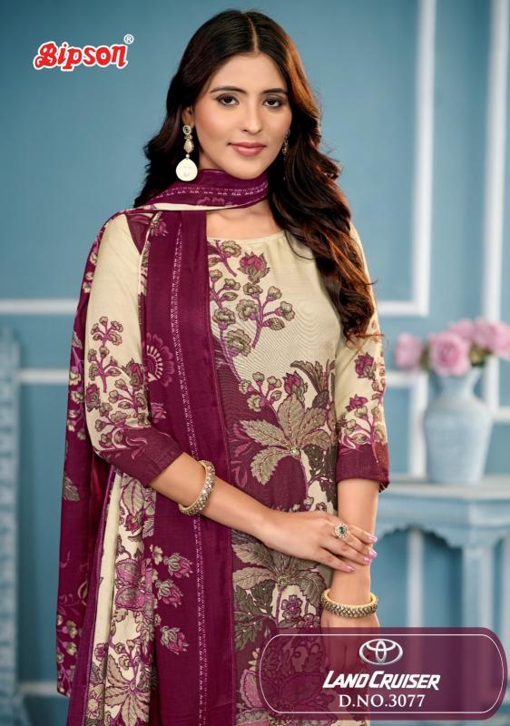 bipson fashion land cruiser 3077 viscose muslin unstitch salwar kameez 