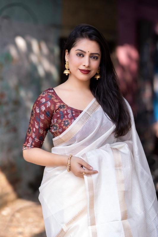 pr kc kota x kalamkari hit design silk stylish look sarees 