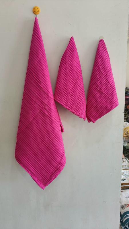 pr plain solid color towel 3pcs set for perfect diwali gift catalog online 