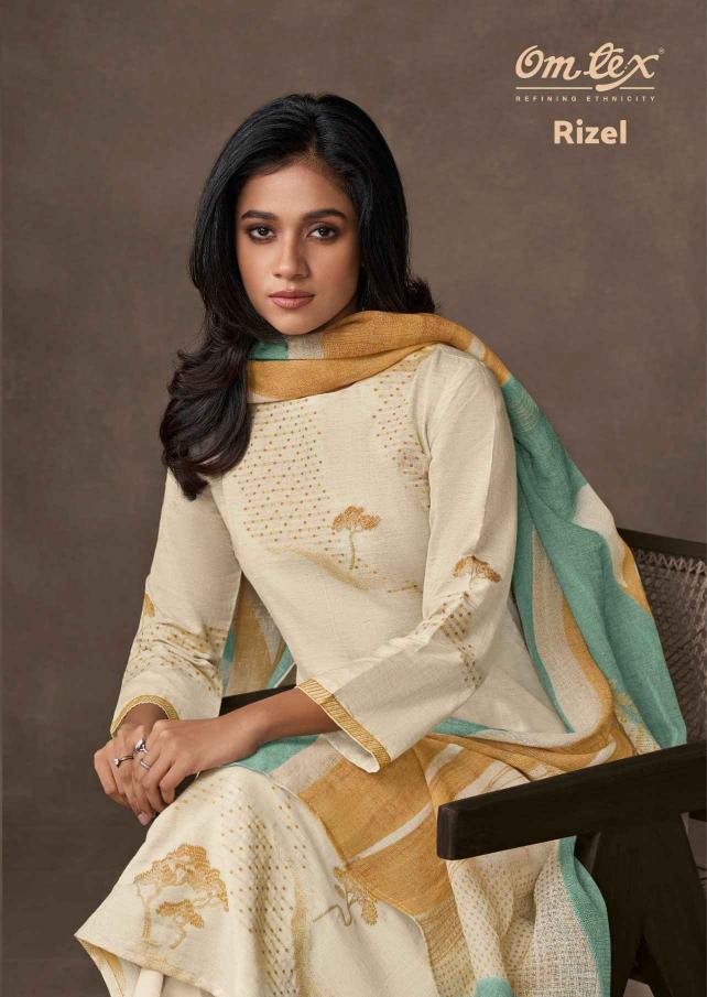 omtex rizel shop trendy cotton silk jacquard 3pcs dress online 