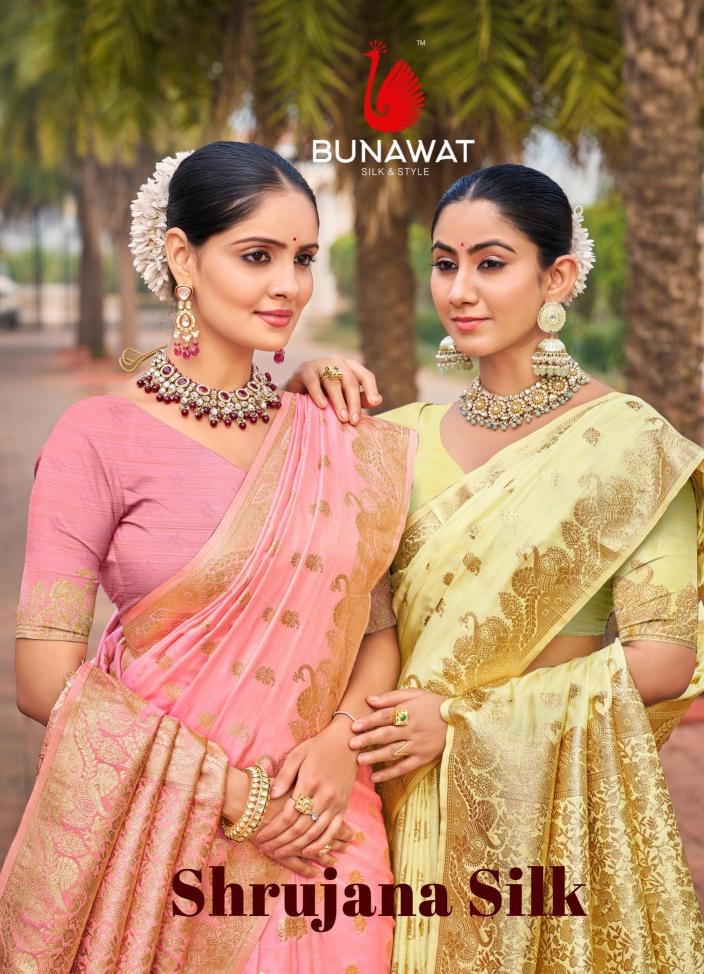 Shrujana Silk By Bunawat Traditional Wear New Designer Silk Sarees Collection