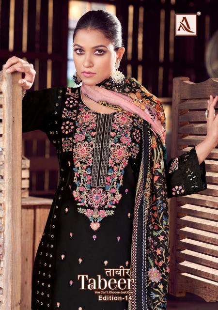 alok tabeer vol 14 cambric lawn modern pakistani dress material 