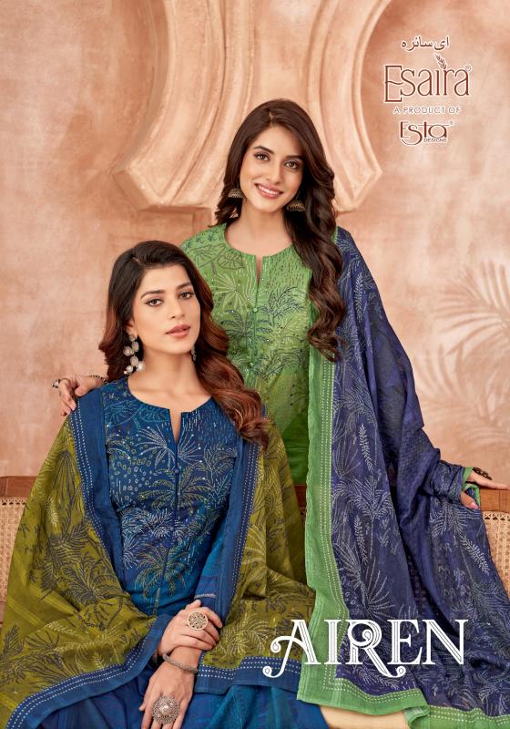 esaira airen cotton cambric summer beauty dress material 