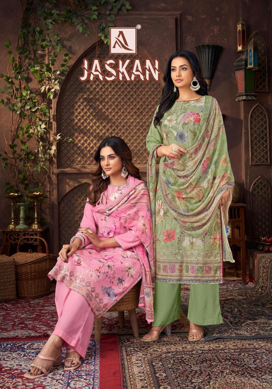 jaskan by alok viscose muslin modern pakistani suits 