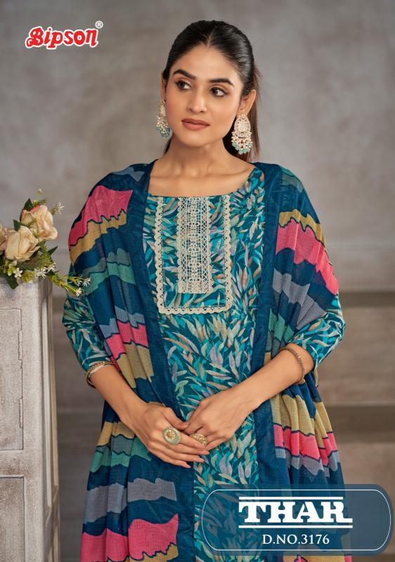 thar 3176 by bipson prints hit design cotton dress material 