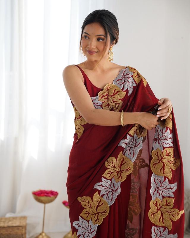 ds 710 vichitra silk luxurious fancy sarees for women