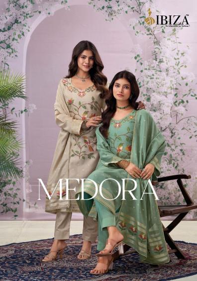 MEDORA BY IBIZA SILK DESIGNER JACQUARD DRESS MATERIALS