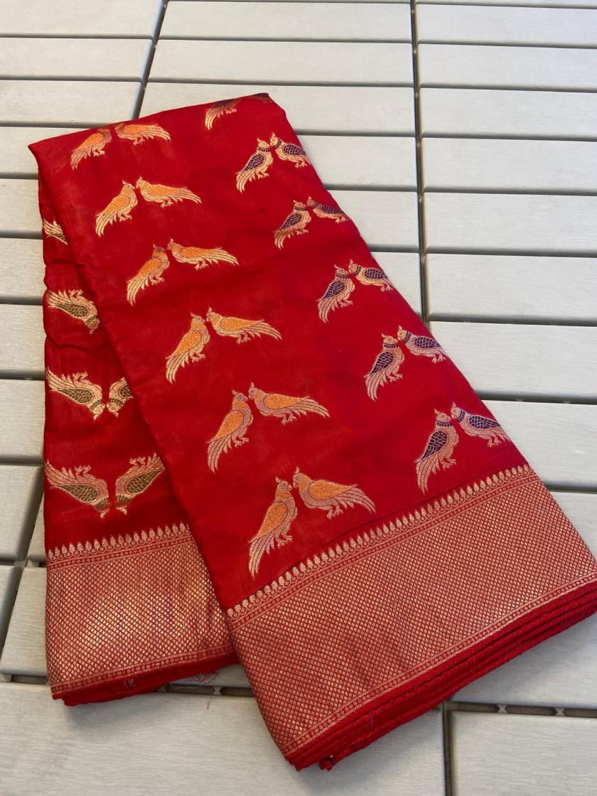 kc 315 russian cotton silk weaving pattern designer saree 