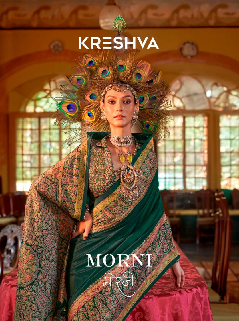 morni by kreshva silk 806-811 series luxurious silk sarees for women