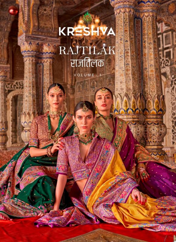 rajtilak by kreshva luxurious silk sarees for women