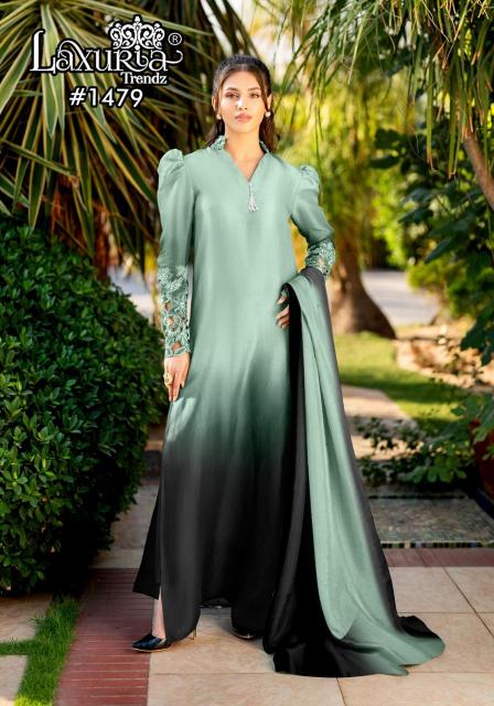 1479 by laxuria trendz georgette full stitch trendy suit for women