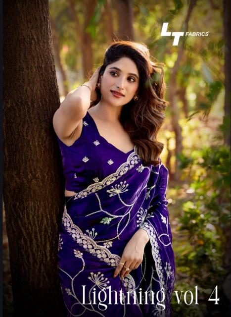 lt fashion lightning vol 4 malai silk classic look saree exports 
