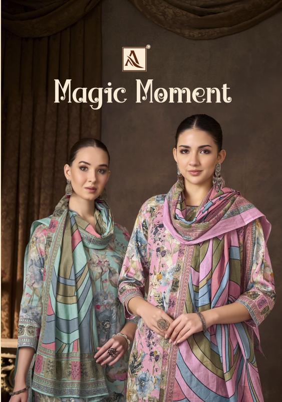 alok magic moment zam cotton shop trendy pakistani dress material 