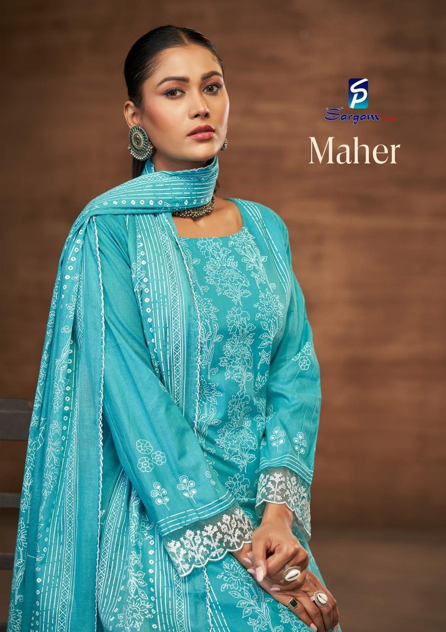 SARGAM MAHER CAMBRIC CASUAL WEAR SUMMER SALWAR KAMEEZ