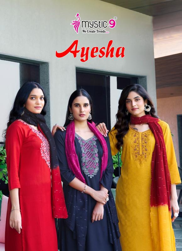 AYESHA VOL 1 BY MYSTIC 9 READYMADE DRESS