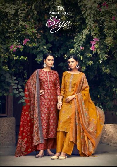siya vol 7 by nishant fashion modal silk fashionable suits online  