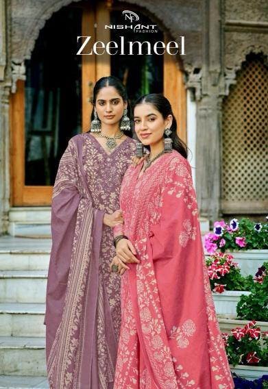 zeelmeel by nishant fashion lawn comfortable stylish dress material