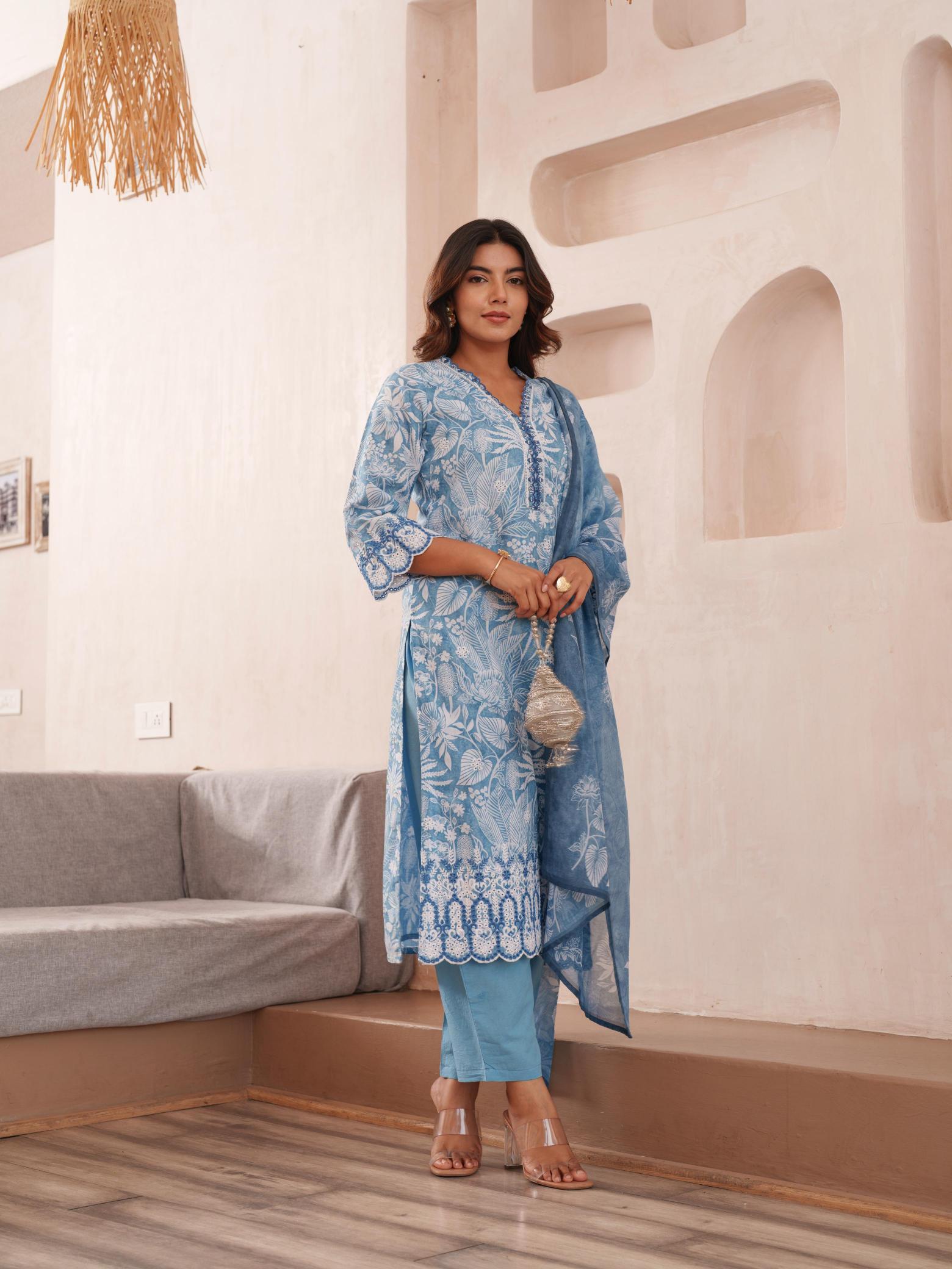 PSYNA LINEN READYMADE SUITS 