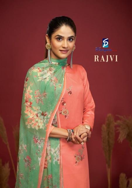 sargam launch rajvi jam dyed popular design unstitch 3pcs dress