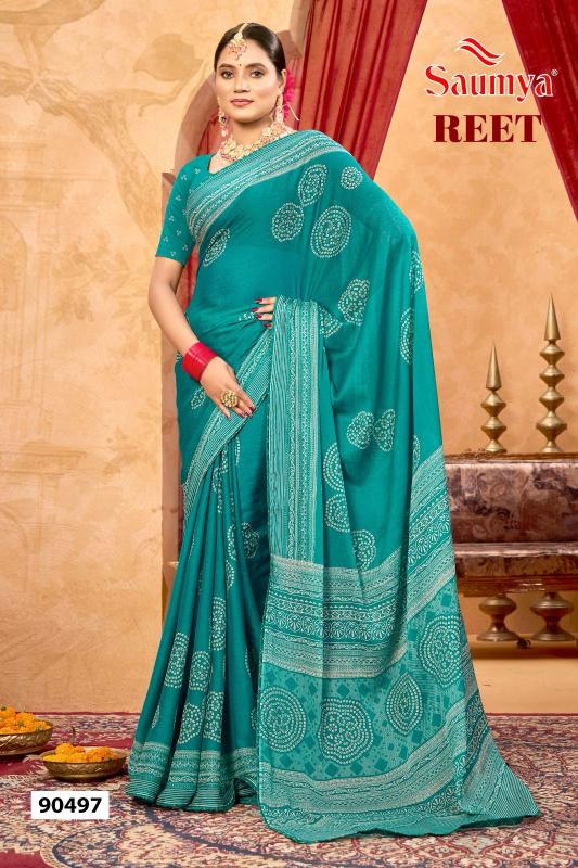 reet by saumya sparkle georgette fashionable sarees 