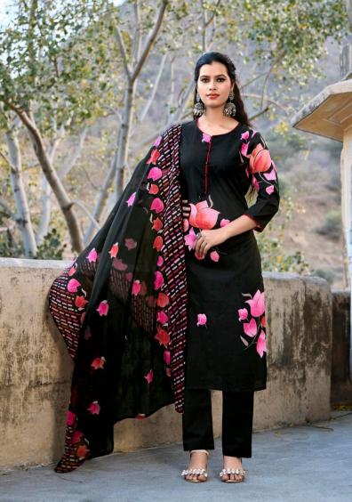 preesha by sbs fashion readymade camrik cotton 3pcs dress