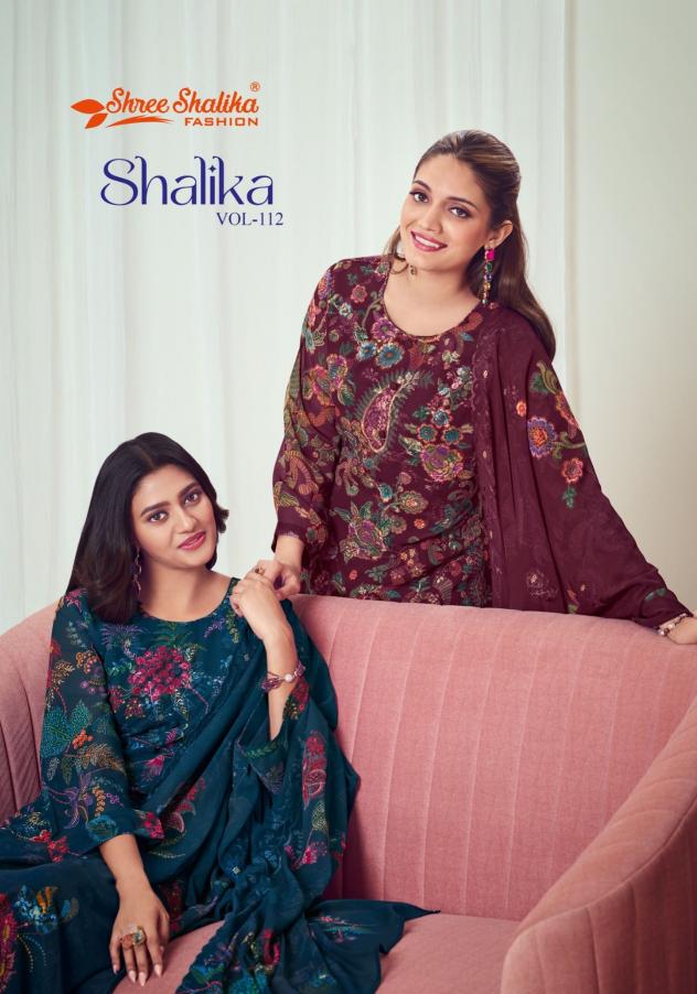 shree shalika fashion shalika vol 112 georgette unstitch suit for womens 