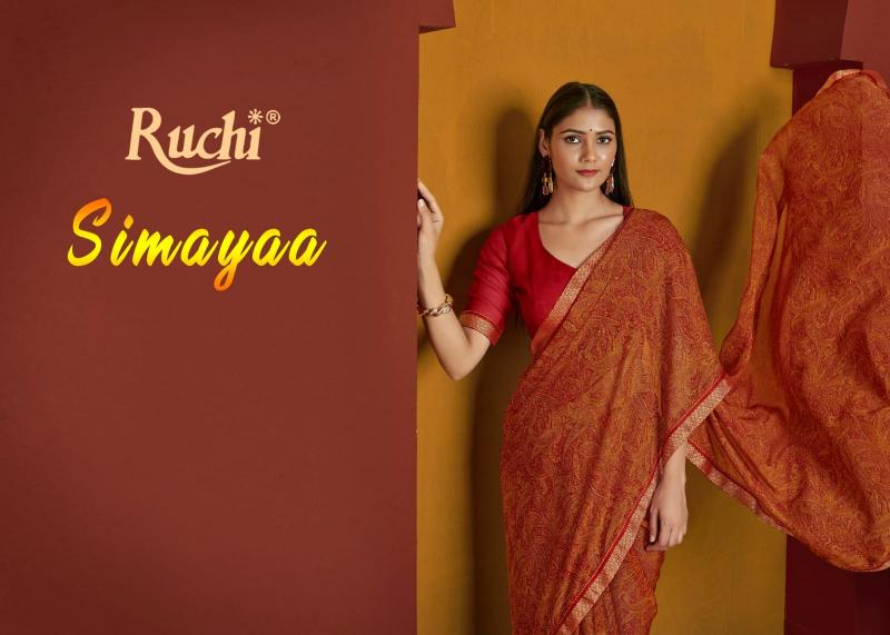 ruchi simayaa vol 32 pretty look chiffon saree supplier 