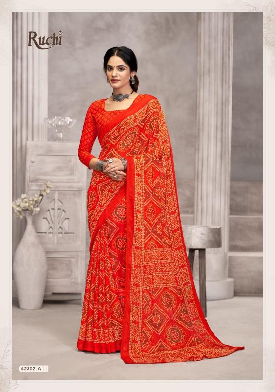ruchi star chiffon vol 194 daily wear fancy saree exports 