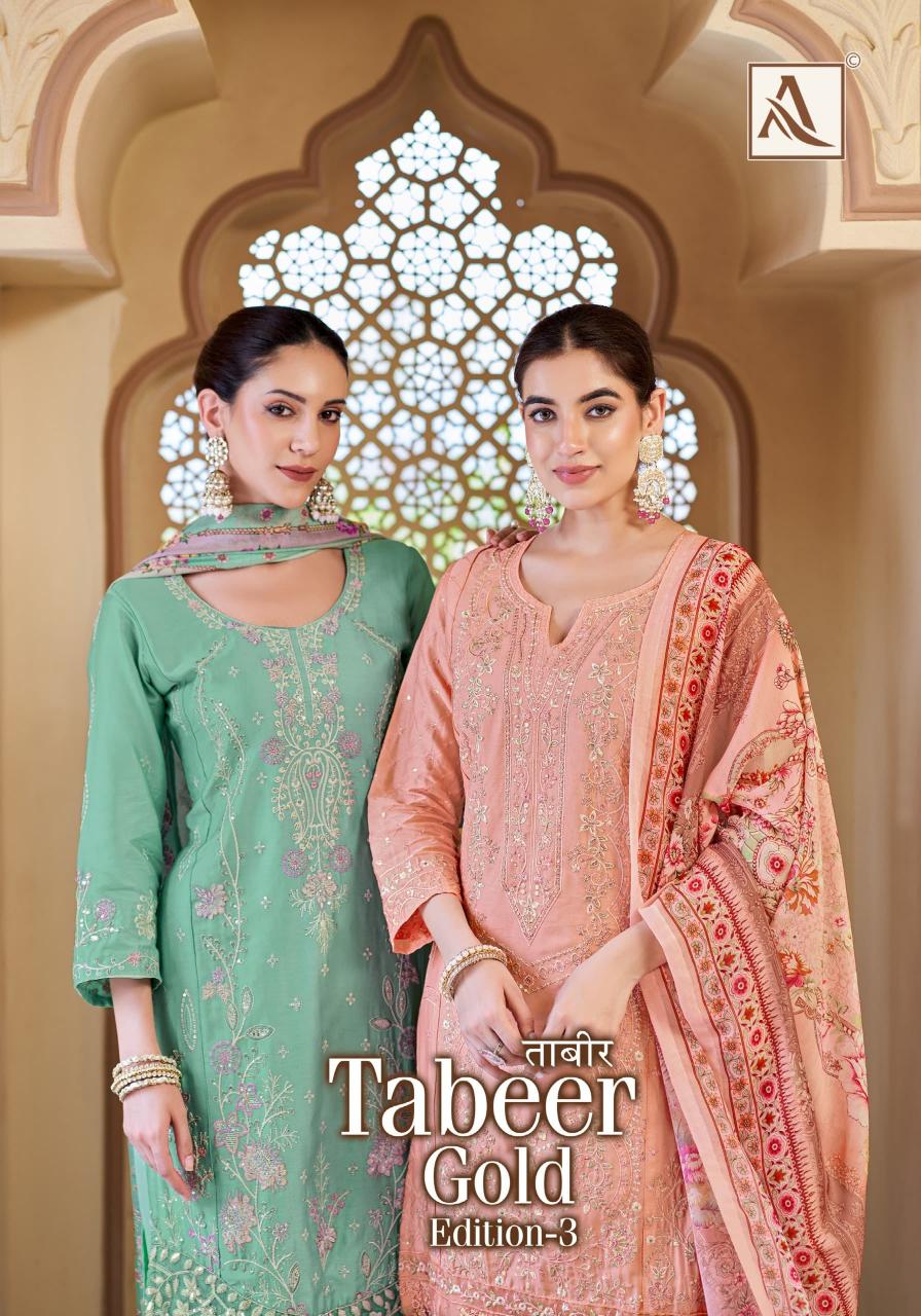 alok tabeer gold vol 3 zam cotton unstitch pakistani dress material 