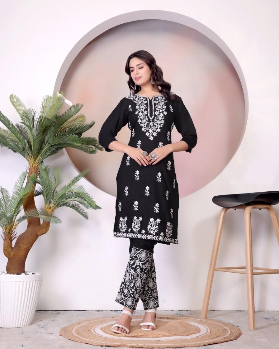 MONEY VOL-1 PR 9STAR FASHION  RAYON WITH CHIKANKARI EMBROIDERY WORK FANCY DESIGNER CATALOG WHOLESALE RATE