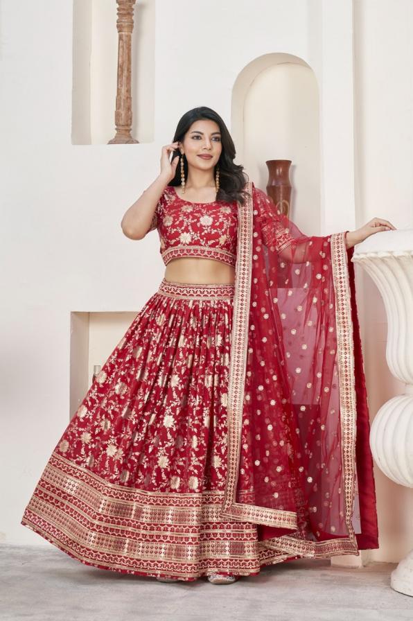 aawiya aalisha vol 1 1011 dola jacquard half saree semi stitch chaniya choli online 