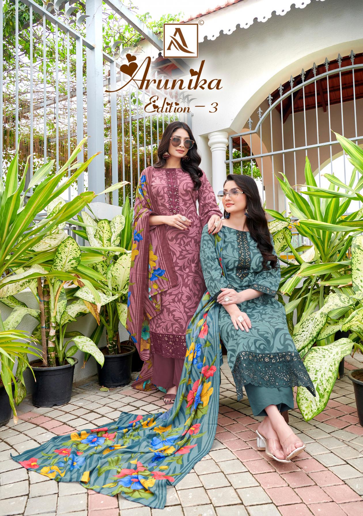 ARUNIKA VOL 3 BY ALOK CAMBRIC PRINT DAILY WAER SUIT FOR WOMENS 
