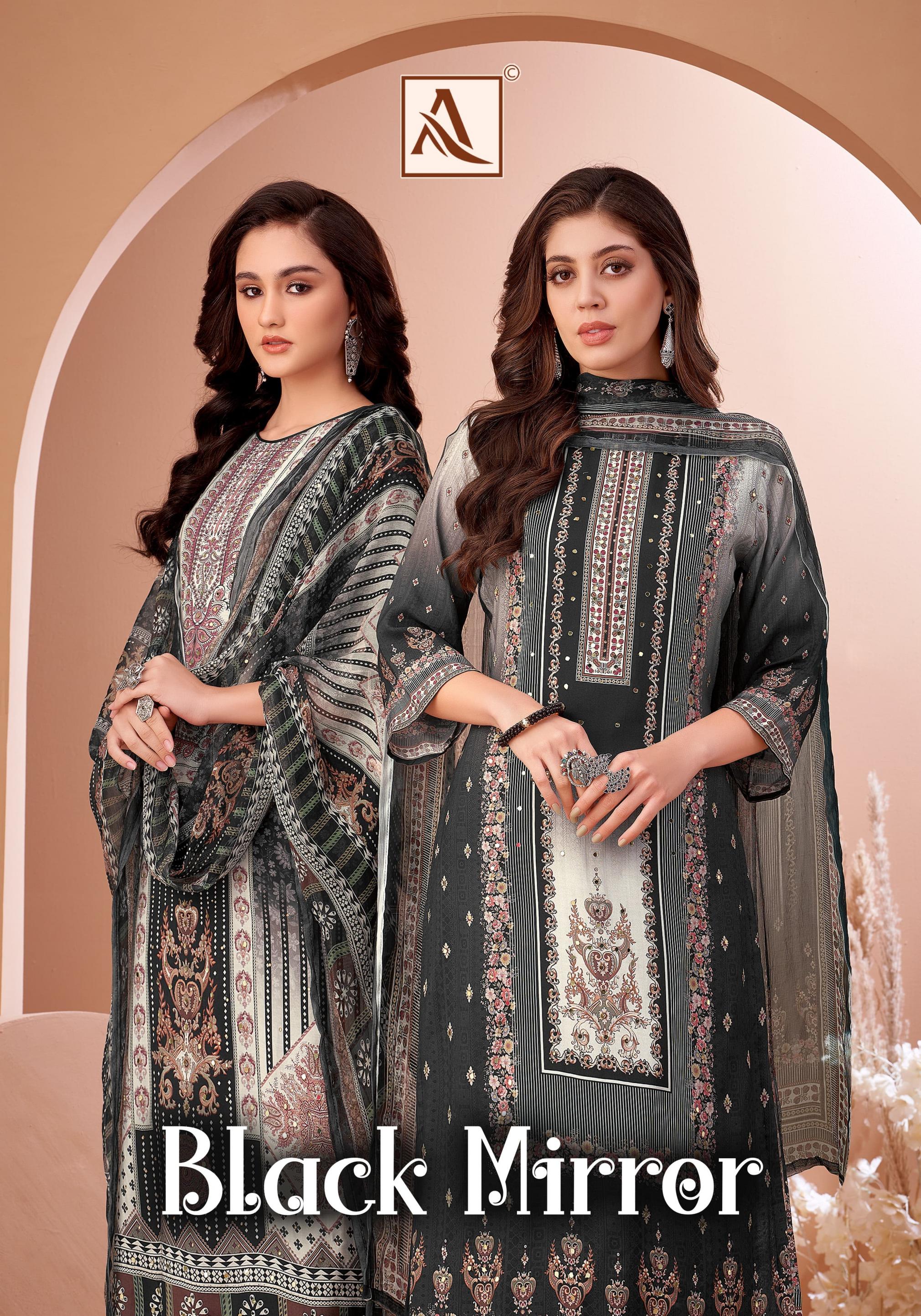 BLACK MIRROR BY ALOK VISCOSE MUSLIN DIGITAL PAKISTANI STYLE SUIT