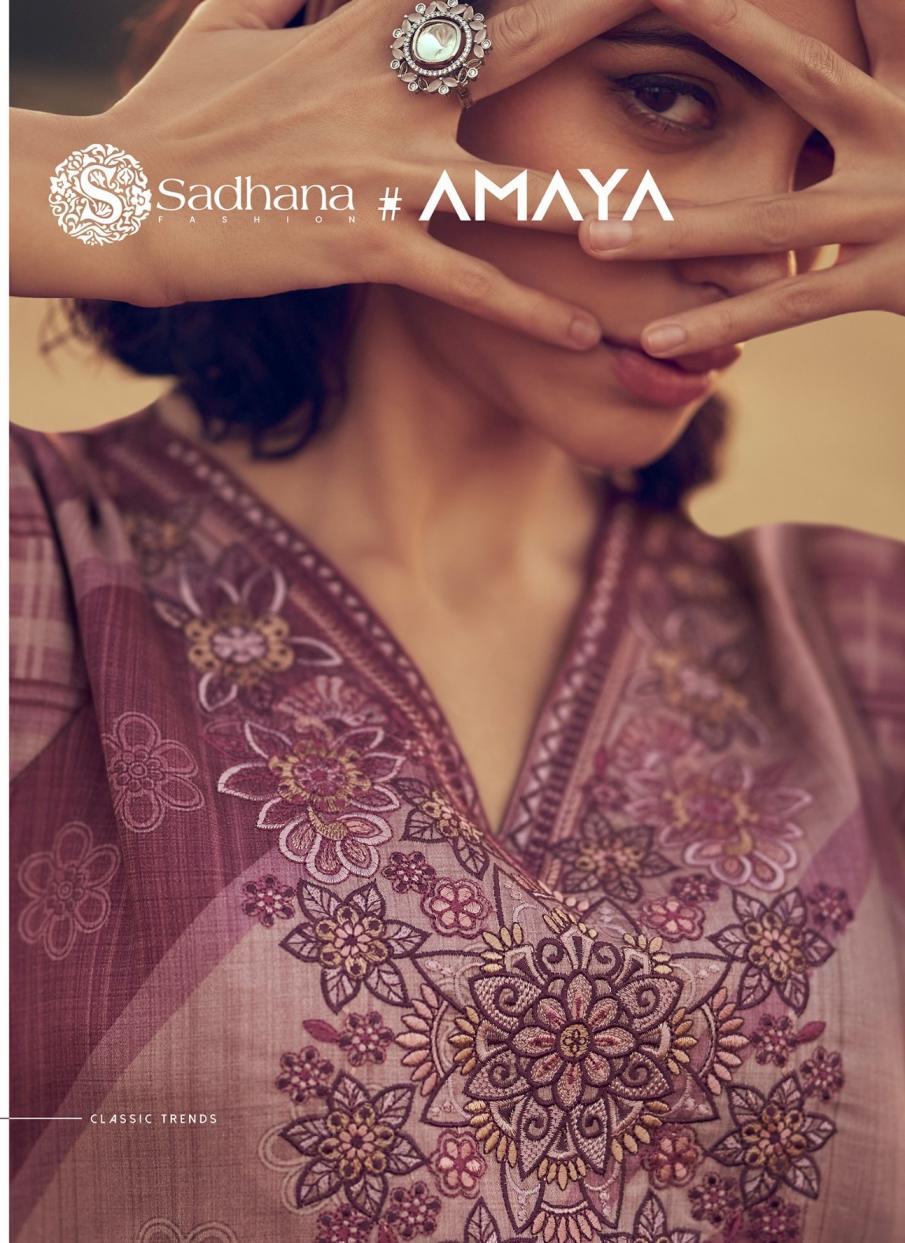 SADHANA FASHION PRESNTS VOL 1 AMAYA UNSTITCH SUITS 
