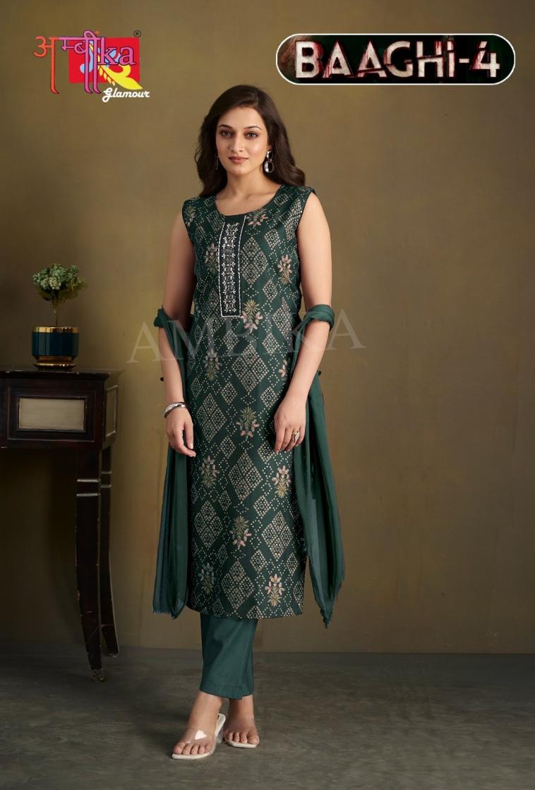 baaghi vol 4 by ambika vertican stylish look readymade combo dress 