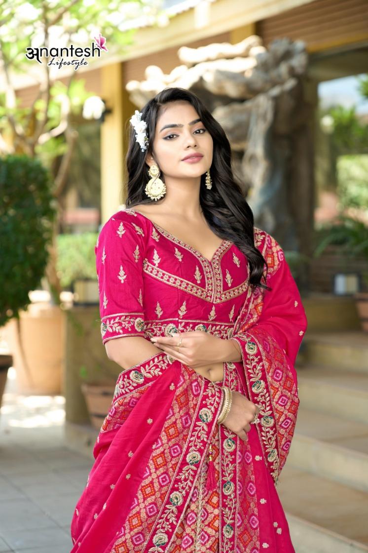 5041 by anantesh lifestyle viscose semi stitch chaniya choli wedding sets 
