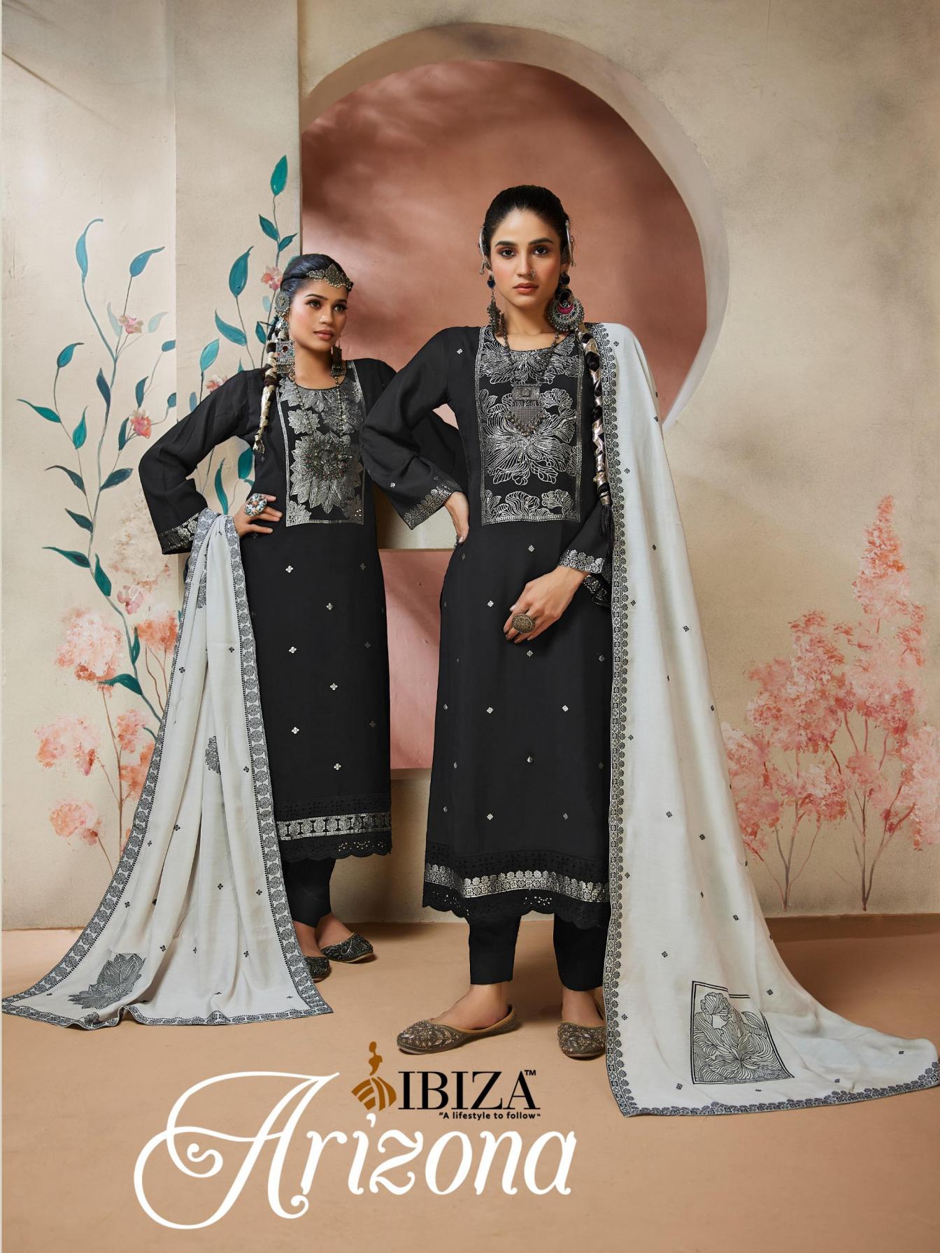 IBIZA LAUNCH ARIZONA VOL 1 BLACK AUTHENTIC SALWAR KAMEEZ