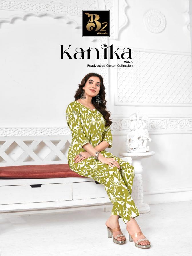 KANIKA VOL 5 BY B2 TRENDS READYMADE COTTON ELEGANCE CO-ORD SET 