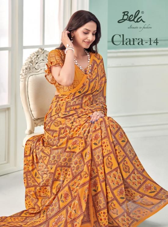 CLARA 14 BY BELA SAREES GEORGETTE PRINTED CLASSIC LOOK SAREE 