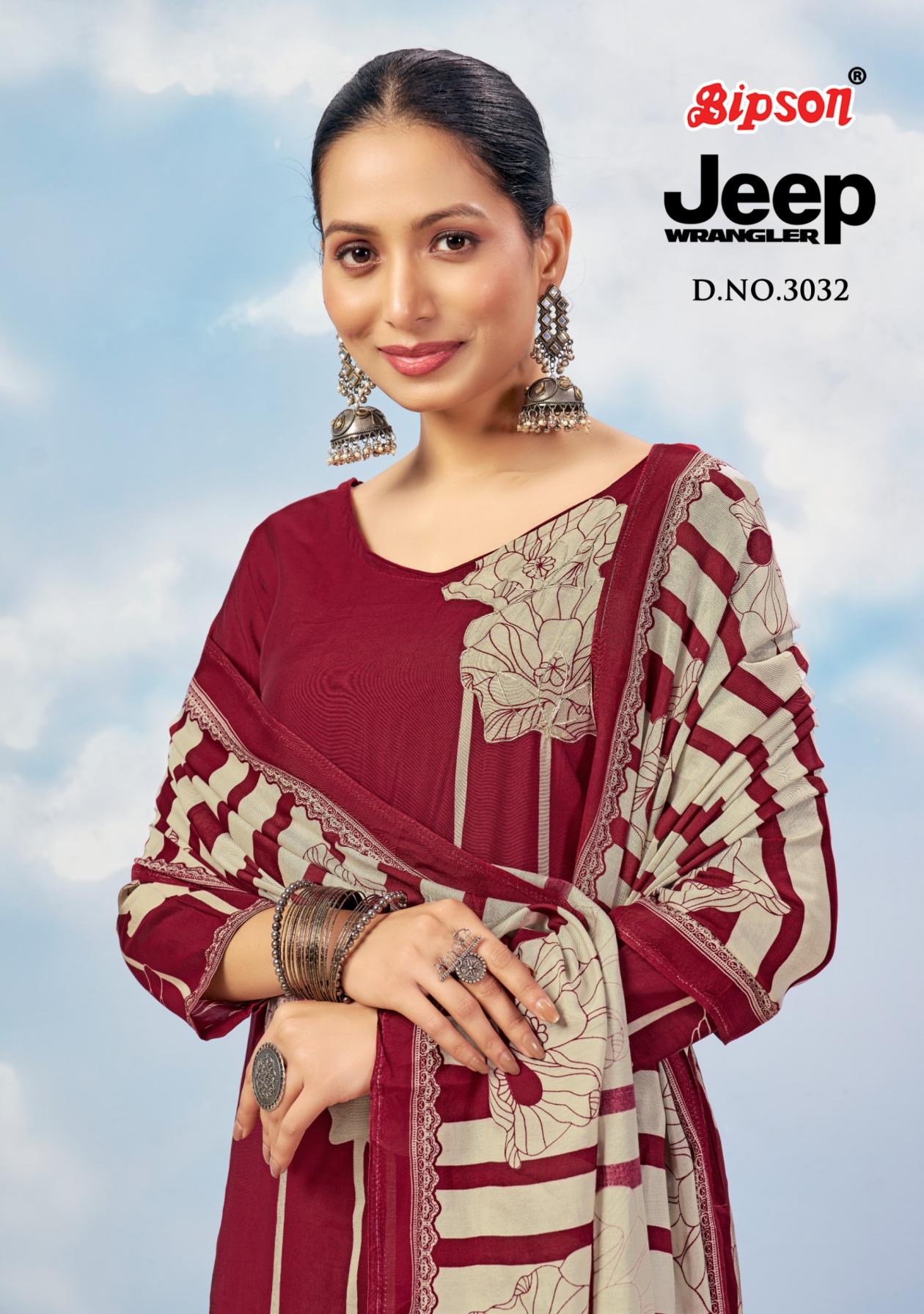 JEEP WRANGLAR 3032 BY BIPSON PRINTS ROMAN SILK FANCY DRESS MATERIAL 