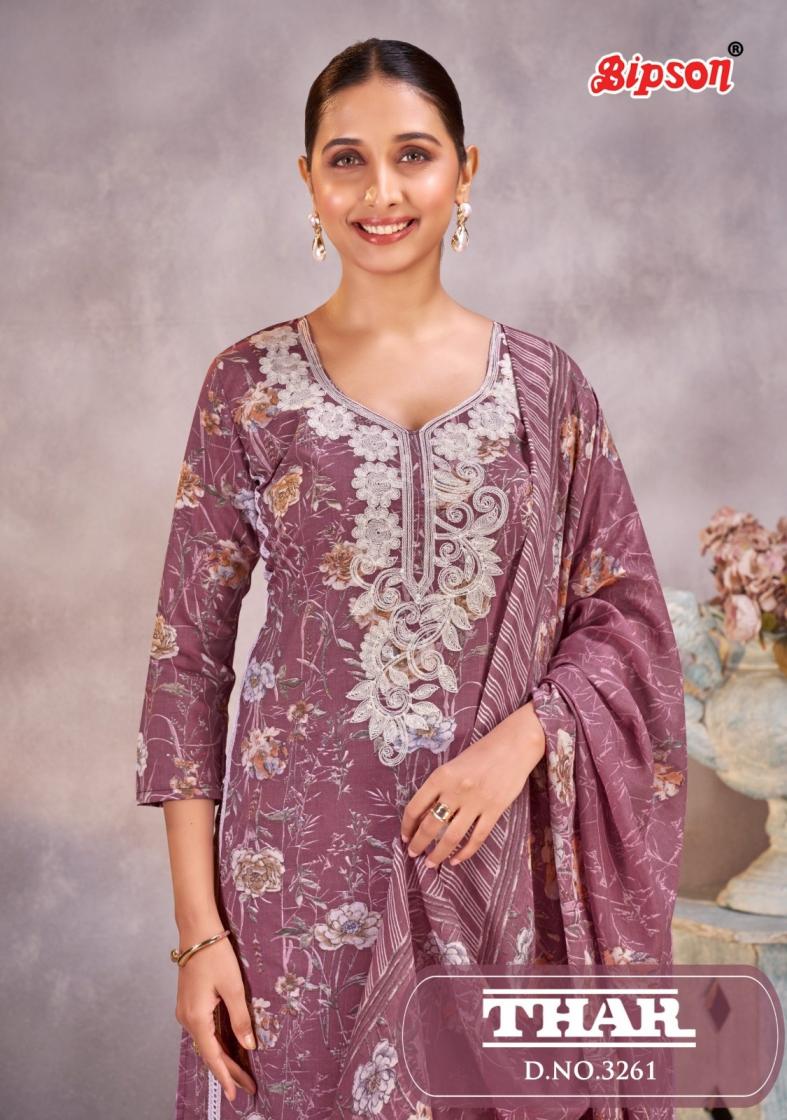 thar 3261 by bipson prints cotton comfortable suit for ladies 