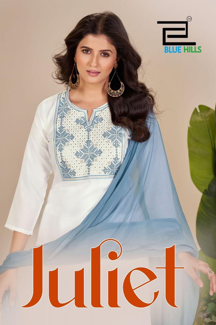 juliet by blue hills rayon classic look readymade big size 3pcs dress 