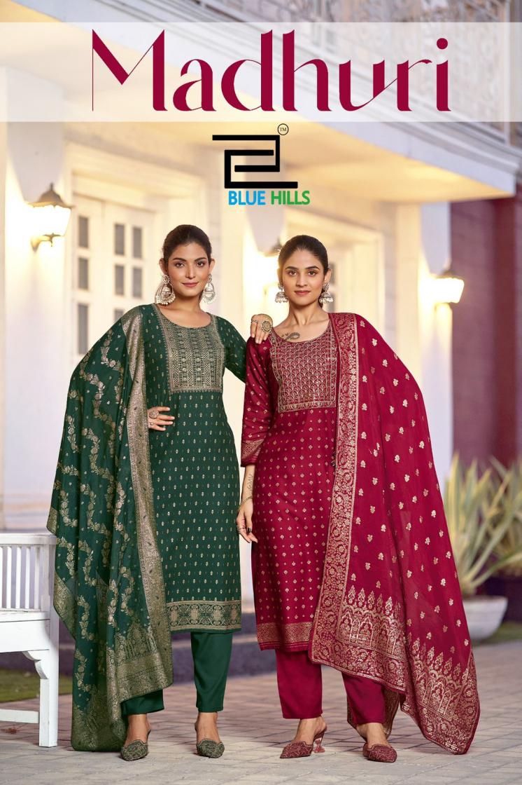 MADHURI BY BLUE HILLS RAYON FANCY READYMADE SUITS